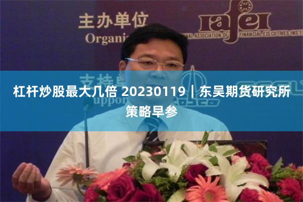 杠杆炒股最大几倍 20230119｜东吴期货研究所策略早参