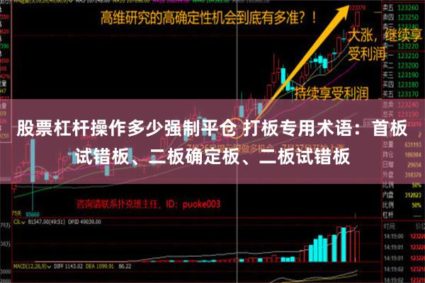 股票杠杆操作多少强制平仓 打板专用术语：首板试错板、二板确定板、二板试错板